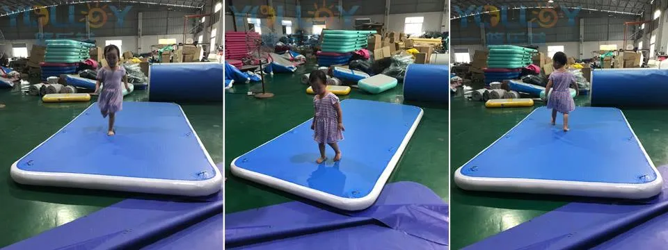 details of inflatable water platform